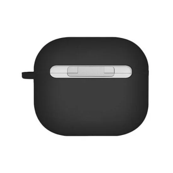 Uniq Nexo Active Hybrid Silicone Airpods 4Th Gen Case With Sports Ear Hooks - Black